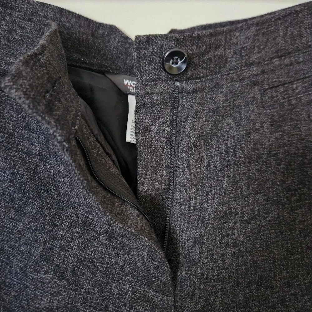 Woolrich | High Waist Straight Leg Onyx Heather Trouser Dress Pants - Size 6